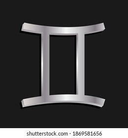 gemini silver in the dark background.