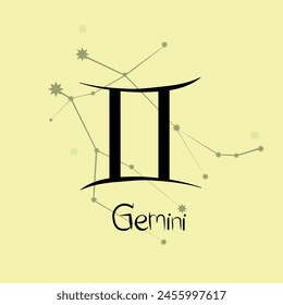 Gemini the twin sign with the star.