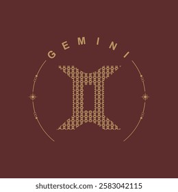 Gemini Unique Zodiac Sign Design for Astrology Lovers | Custom Horoscope Art