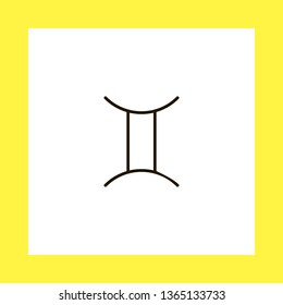 gemini vector icon. flat design