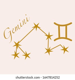 gemini vector illustration, perfect to use on the web or in print