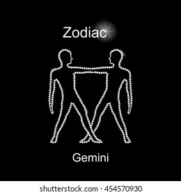 Gemini Zodiac Diamond Gem Vector