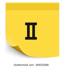 Gemini zodiac sign.