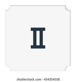 Gemini zodiac sign.