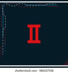 Gemini zodiac sign.