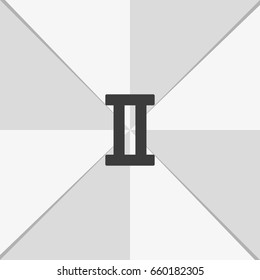 Gemini zodiac sign.