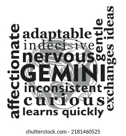 Gemini Zodiac Sign with personality description