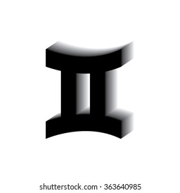 Gemini Zodiac Sign Single Icon