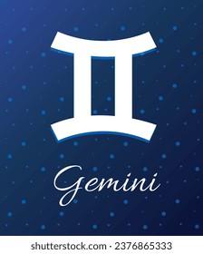 Gemini zodiac Sign, Zodiac symbols icon vector illustration zodiac gemini star 