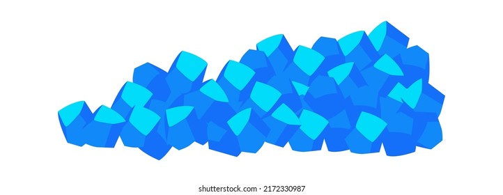 Gemas o cristales. Ilustración del vector