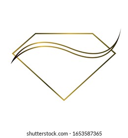 Logo con forma de diamante Gems, símbolo de joyería de zafiro