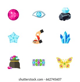 Gems icon set