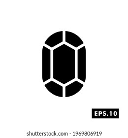 Gems icon vector. Diamond icon or logo isolated sign symbol vector illustration