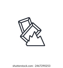 Icono de gemas. Vector.Trazo editable.signo de estilo lineal para el uso Diseño web,logo.Ilustración de símbolo.