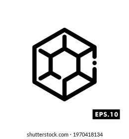 Gems line icon vector. Diamond icon or logo isolated sign symbol vector illustration