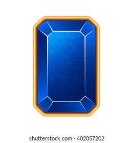 Gems on white background. 