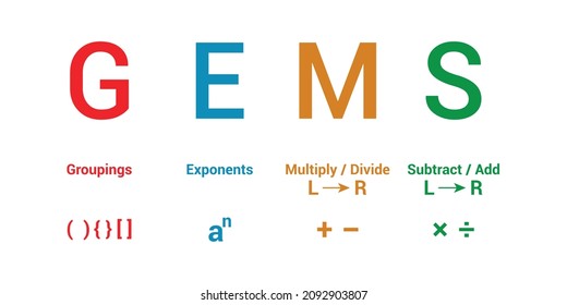 GEMS order of operations in maths