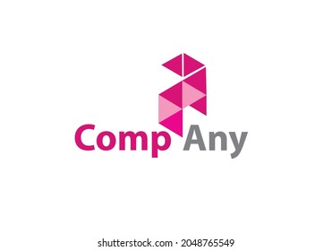 Gems, Stone, pink, Typography minimalist  digital fashion future creative logo vector illustration