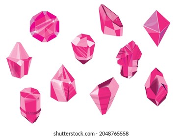 Gems, Stone, pink, Typography minimalist  digital fashion future creative logo vector illustration