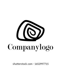Icono del logo abstracto Gemstone vector simple dibujado a mano negra