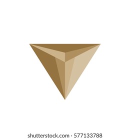 Gemstone diamond logo isolated on white background