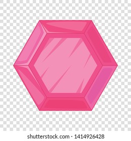 Gemstone icon. Cartoon illustration of gemstone vector icon for web design