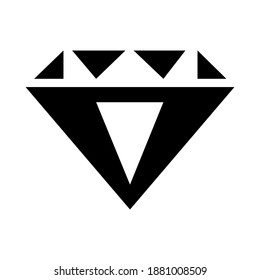 Icono de Gemstone aislado en fondo blanco