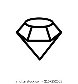 gemstone icon or logo isolated sign symbol vector illustration - high quality black style vector icons