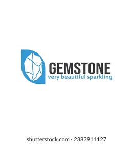 gemstone icon logo vector template illustration design