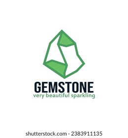 gemstone icon logo vector template illustration design