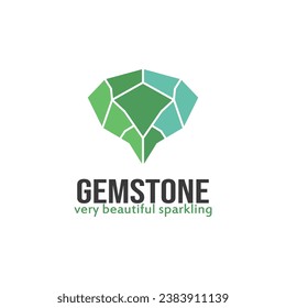gemstone icon logo vector template illustration design