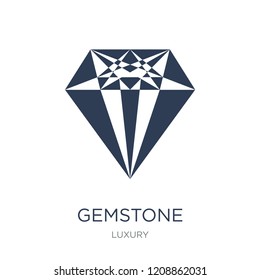 Gemstone icon. Trendy flat vector Gemstone icon on white background from Luxury collection, vector illustration can be use for web and mobile, eps10