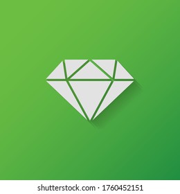 Icono de piedra de gema. Ilustración del vector EPS 10.
