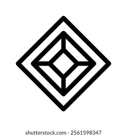Gemstone Icon Vector Symbol Design Illustration