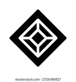Ilustración de diseño de símbolo de Vector de icono de piedra preciosa