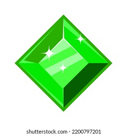 Gemstone jewel crystal stone. Vector illustration