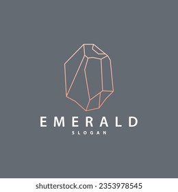 Logotipo de joyería Gemstone, Ilustración de símbolos de plantilla de vectores de diseño