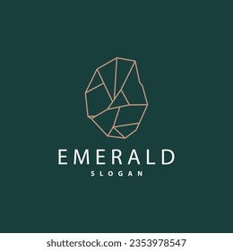 Logotipo de joyería Gemstone, Ilustración de símbolos de plantilla de vectores de diseño