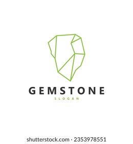 Logotipo de joyería Gemstone, Ilustración de símbolos de plantilla de vectores de diseño