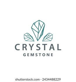 Gemstone Jewelry Logo, Design Vector Template Symbol Illustration