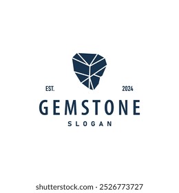 Logotipo de la joyería de la piedra preciosa, ilustración del símbolo de la Plantilla del Vector del diseño