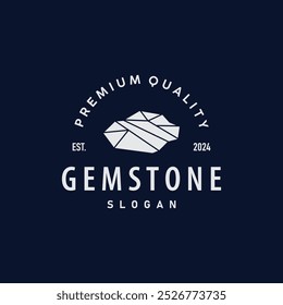 Logotipo de joias Gemstone, Design Vetor modelo símbolo ilustração