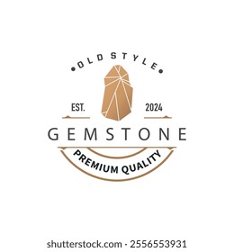 Gemstone Jewelry Logo, Design Vector Template Symbol Illustration