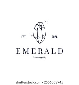 Gemstone Jewelry Logo, Design Vector Template Symbol Illustration