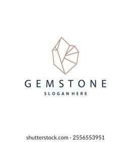Gemstone Jewelry Logo, Design Vector Template Symbol Illustration