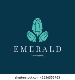 Gemstone Jewelry Logo, Design Vector Template Symbol Illustration