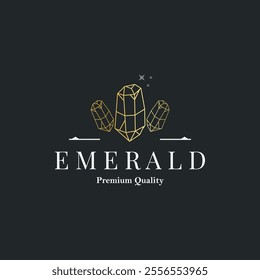Gemstone Jewelry Logo, Design Vector Template Symbol Illustration