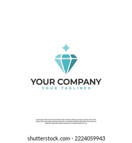 gemstone logo in simple modern style