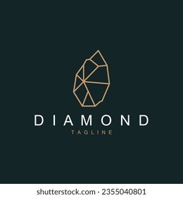 Gemstone Logo Stone Jewelry Vector Template Premium