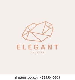 Gemstone Logo Stone Jewelry Vector Template Premium